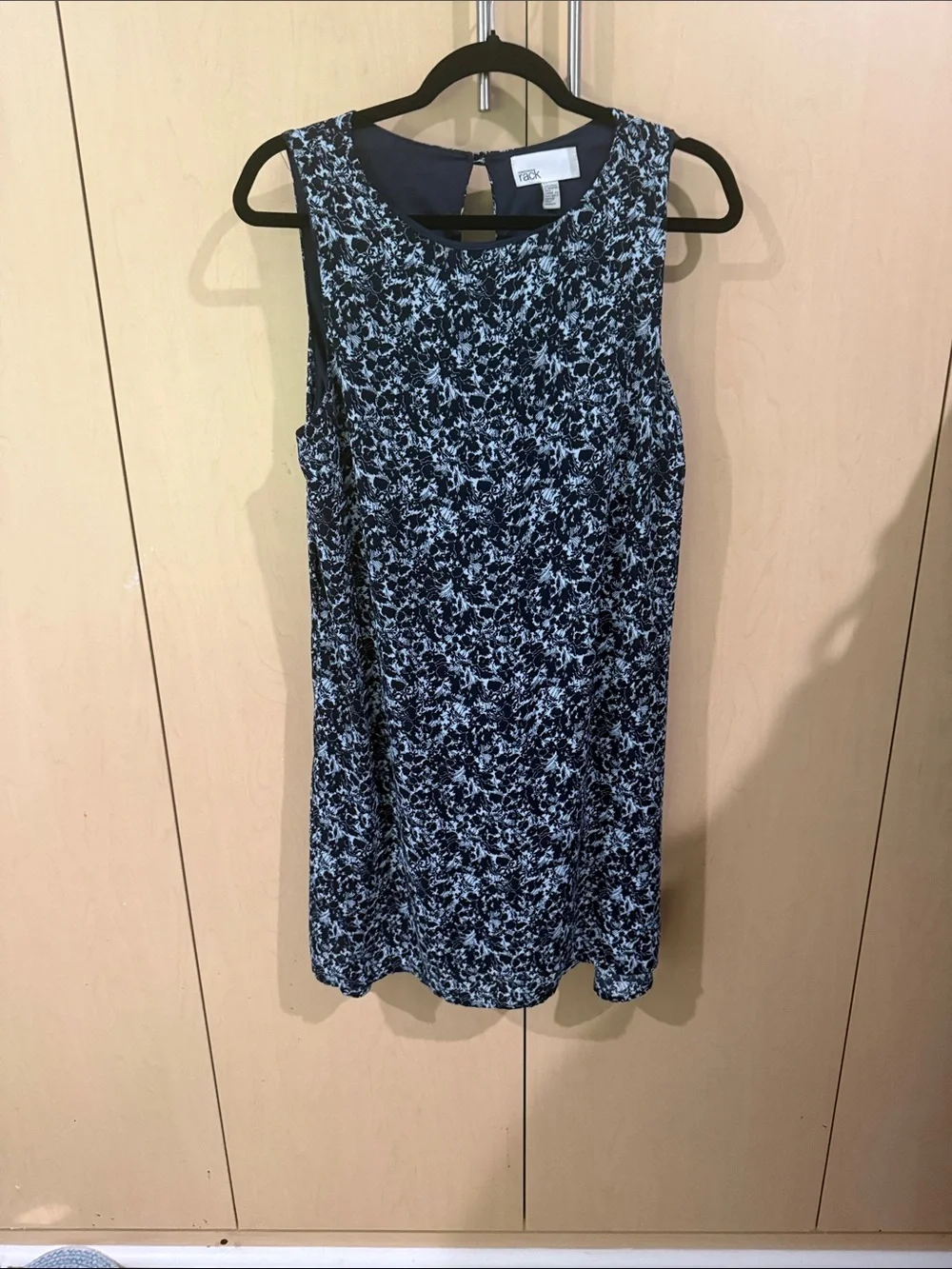 No Boundaries Black and White Floral Sleeveless Shift Tunic